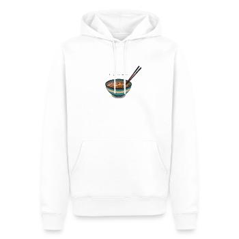RAMEN - Men’s Premium Organic Hoodie - white - Front - Nico (187cm)