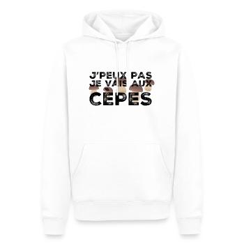 I can't I go to the ceps - Men’s Premium Organic Hoodie - white - Front - Nico (187cm)