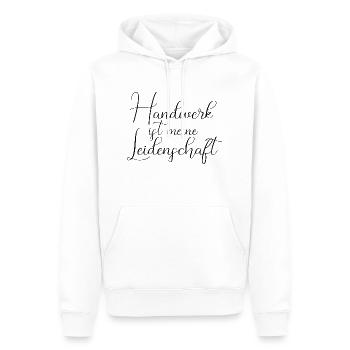 Handwerk ist meine Leidenschaft Handwerker Beruf - Männer Premium Bio Hoodie - Weiß - Vorne - Nico (187cm)