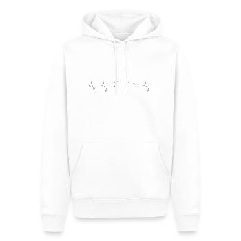 Battements cardiaques i30N Fastback voiture - Sweat à capuche Premium bio Homme - blanc - Devant - Nico (187cm)