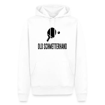Tischtennis Tischtennisspieler Old Schmetterhand - Männer Premium Bio Hoodie - Weiß - Vorne - Nico (187cm)