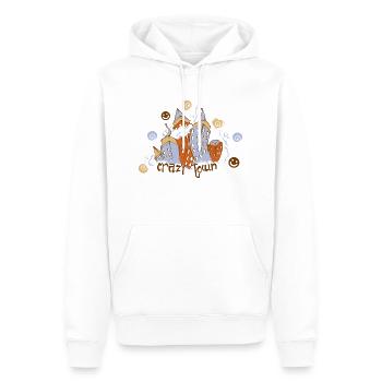 Crazy Town - Männer Premium Bio Hoodie - Weiß - Vorne - Nico (187cm)