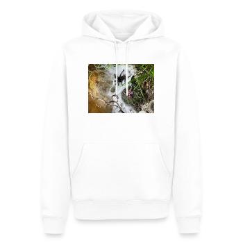 Tarentule sur le web - Sweat à capuche Premium bio Homme - blanc - Devant - Nico (187cm)