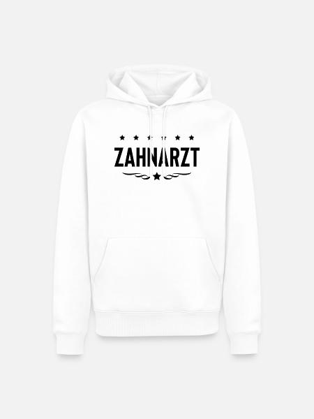 Zahnarzt Beruf - Männer Premium Bio Hoodie - Weiß