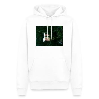 Flower lying down by the wind - Men’s Premium Organic Hoodie - white - Front - Nico (187cm)