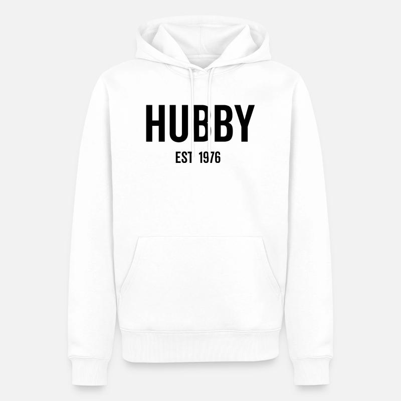 Ehemann Est 1976 - Männer Premium Bio Hoodie - Weiß
