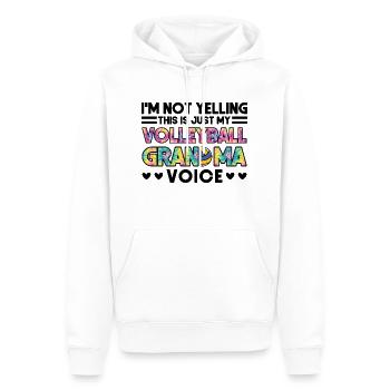 Volleyball-Oma Volleyball-Großmutter Geschenk - Männer Premium Bio Hoodie - Weiß - Vorne - Nico (187cm)