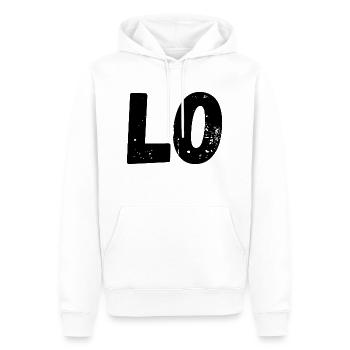 Liebe passendes T-Shirt Paar - Männer Premium Bio Hoodie - Weiß - Vorne - Nico (187cm)