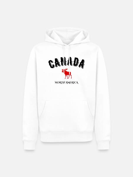 Canada north america - Men’s Premium Organic Hoodie - white