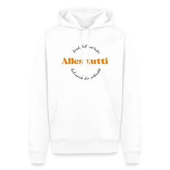 Alles Tutti Fashion Brand - Männer Premium Bio Hoodie - Weiß - Vorne - Nico (187cm)