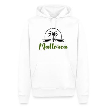 Majorque - Sweat à capuche Premium bio Homme - blanc - Devant - Nico (187cm)