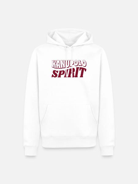 Kanupolo Spirit Slogan - Männer Premium Bio Hoodie - Weiß