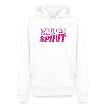 Kanupolo Spirit Slogan - Männer Premium Bio Hoodie - Weiß - Vorne - Nico (187cm)