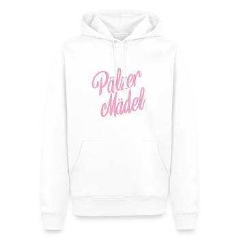 Pälzer Mädel Pfälzerin Pfalz Heimat Liebe Dialekt - Männer Premium Bio Hoodie - Weiß - Vorne - Nico (187cm)