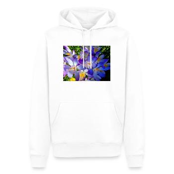 Spring awakening - Men’s Premium Organic Hoodie - white - Front - Nico (187cm)