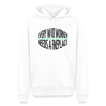 Abatteur d’arbres Amériques - Sweat à capuche Premium bio Homme - blanc - Devant - Nico (187cm)