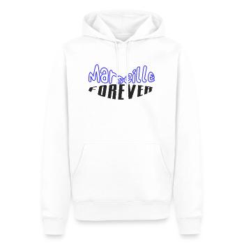 Marseille für immer - Männer Premium Bio Hoodie - Weiß - Vorne - Nico (187cm)