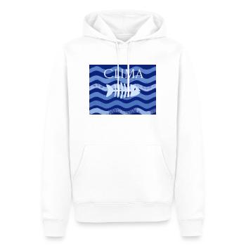 Clima - Männer Premium Bio Hoodie - Weiß - Vorne - Nico (187cm)