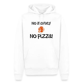 witzige Sprüche Pizza - Männer Premium Bio Hoodie - Weiß - Vorne - Nico (187cm)