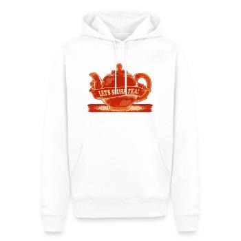 Rote Teekanne Teezeit - Männer Premium Bio Hoodie - Weiß - Vorne - Nico (187cm)