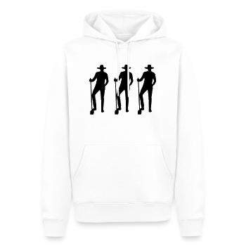 Farmer - Männer Premium Bio Hoodie - Weiß - Vorne - Nico (187cm)