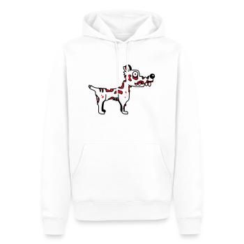 Dog Zombie Undead Halloween Horror Corpse Creepy - Men’s Premium Organic Hoodie - white - Front - Nico (187cm)