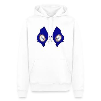 Deux drapeaux ont traversé la Virginie - Sweat à capuche Premium bio Homme - blanc - Devant - Nico (187cm)