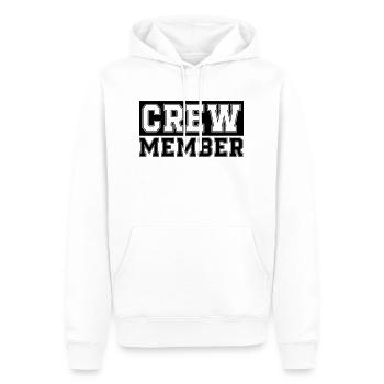 membre d’équipage - Sweat à capuche Premium bio Homme - blanc - Devant - Nico (187cm)