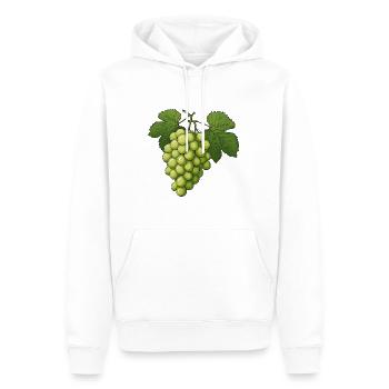Raisins - Sweat à capuche Premium bio Homme - blanc - Devant - Nico (187cm)