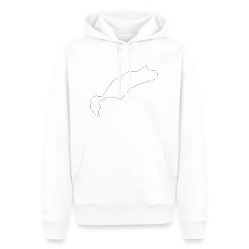 Kos - Männer Premium Bio Hoodie - Weiß - Vorne - Nico (187cm)
