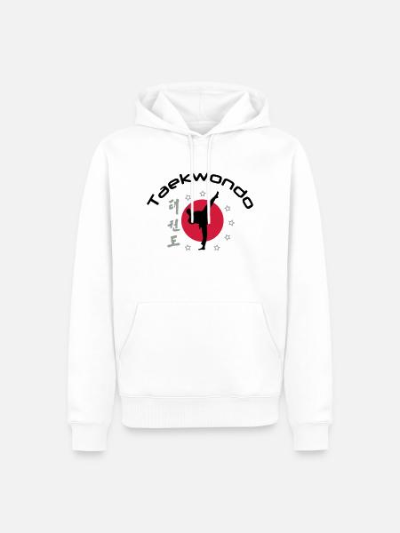 taekwondo_3 - Men’s Premium Organic Hoodie - white
