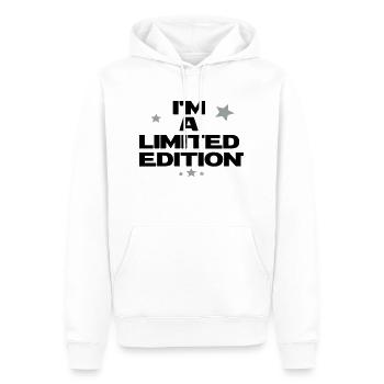 imlimitededition - Sweat à capuche Premium bio Homme - blanc - Devant - Nico (187cm)