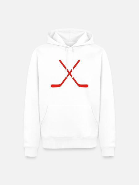 hockey - Männer Premium Bio Hoodie - Weiß