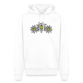 edelweiss - Männer Premium Bio Hoodie - Weiß - Vorne - Nico (187cm)