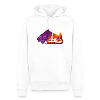 Tiger Tiger - Männer Premium Bio Hoodie - Weiß - Vorne - Nico (187cm)