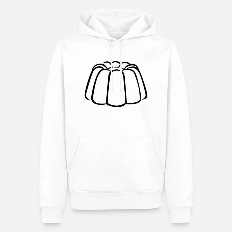 Pudding - Männer Premium Bio Hoodie - Weiß