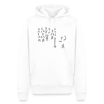 chor-gesang mit dirigent - Männer Premium Bio Hoodie - Weiß - Vorne - Nico (187cm)