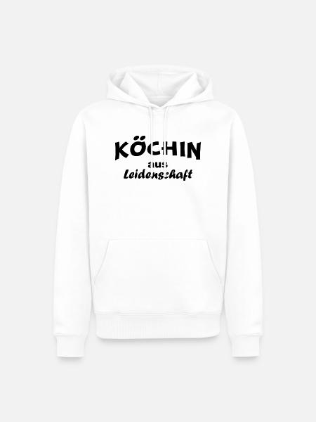 Köchin aus Leidenschaft - Männer Premium Bio Hoodie - Weiß