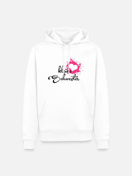Kleine Schwester - Men’s Premium Organic Hoodie - white