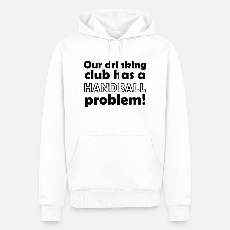 handball problem - Männer Premium Bio Hoodie - Weiß