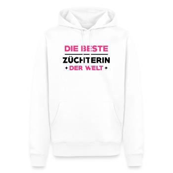 Züchter Züchterin Vieh Ackerbau Bauer Landwirt - Männer Premium Bio Hoodie - Weiß - Vorne - Nico (187cm)