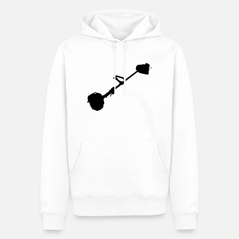 Freischneider d1 - Männer Premium Bio Hoodie - Weiß