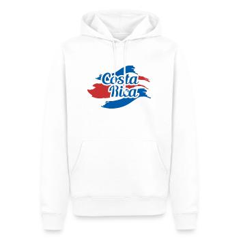 Costa Rica - Männer Premium Bio Hoodie - Weiß - Vorne - Nico (187cm)