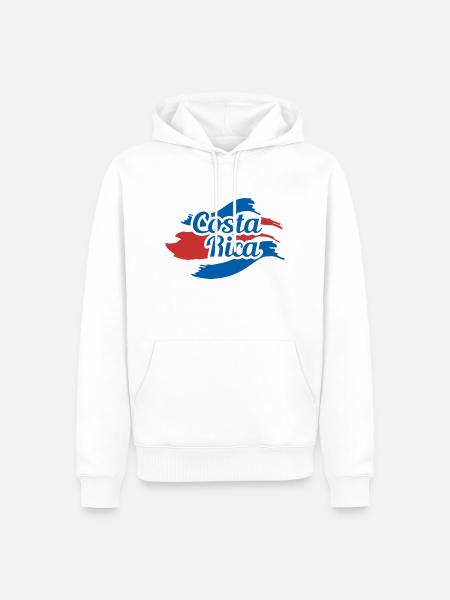 Costa Rica - Men’s Premium Organic Hoodie - white
