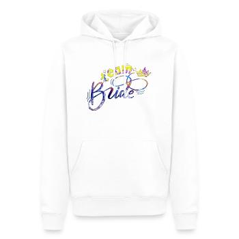Braut Braut Hochzeit Junggesellenabschied Brautjungfernabschied - Männer Premium Bio Hoodie - Weiß - Vorne - Nico (187cm)