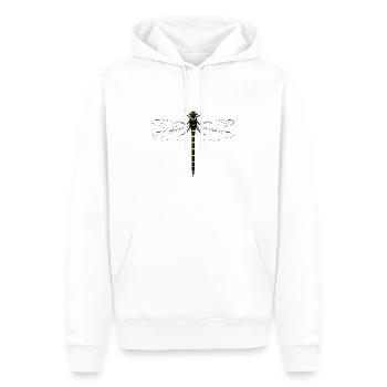 Cordulegastrer bidentata - Sweat à capuche Premium bio Homme - blanc - Devant - Nico (187cm)