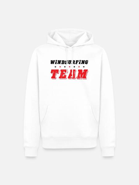 Windsurfing Team - Männer Premium Bio Hoodie - Weiß