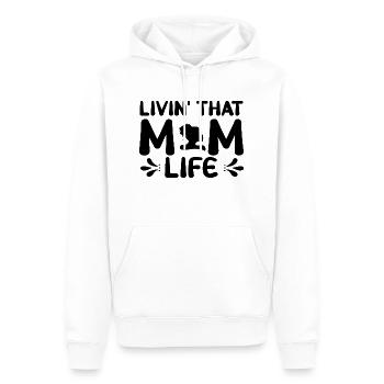 Livin that Mom life - Männer Premium Bio Hoodie - Weiß - Vorne - Nico (187cm)