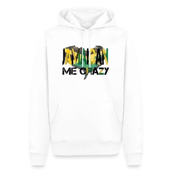 JAMAÏQUE - Sweat à capuche Premium bio Homme - blanc - Devant - Nico (187cm)
