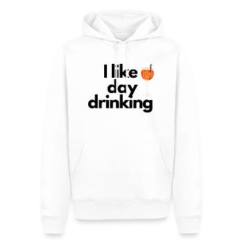 I like day drinking - Party - Männer Premium Bio Hoodie - Weiß - Vorne - Nico (187cm)